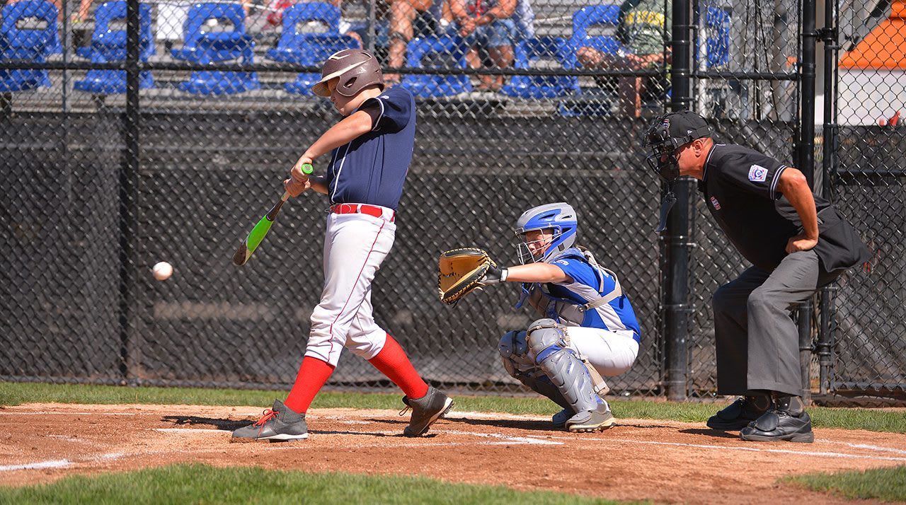 batter swinging