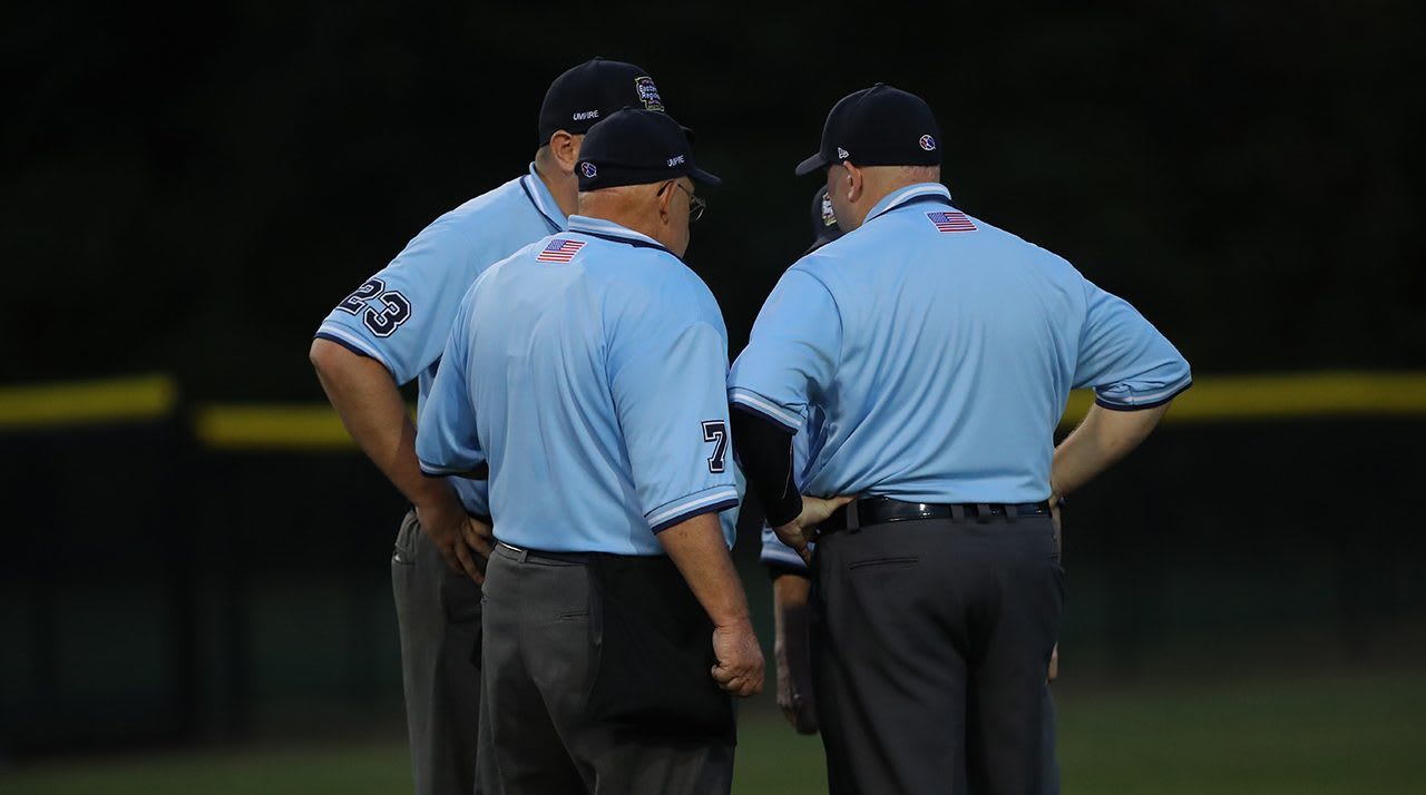 umpires talking