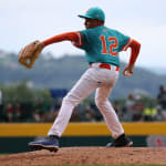 LA pitcher wound up