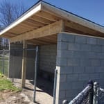 DeMotte LL Dugout built from Grow the Game Grant