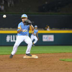 west player catching ball