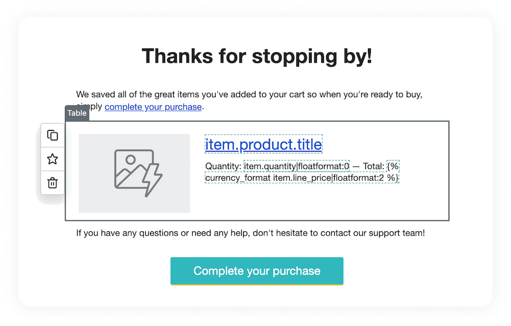 Customization of Klaviyo flow templates