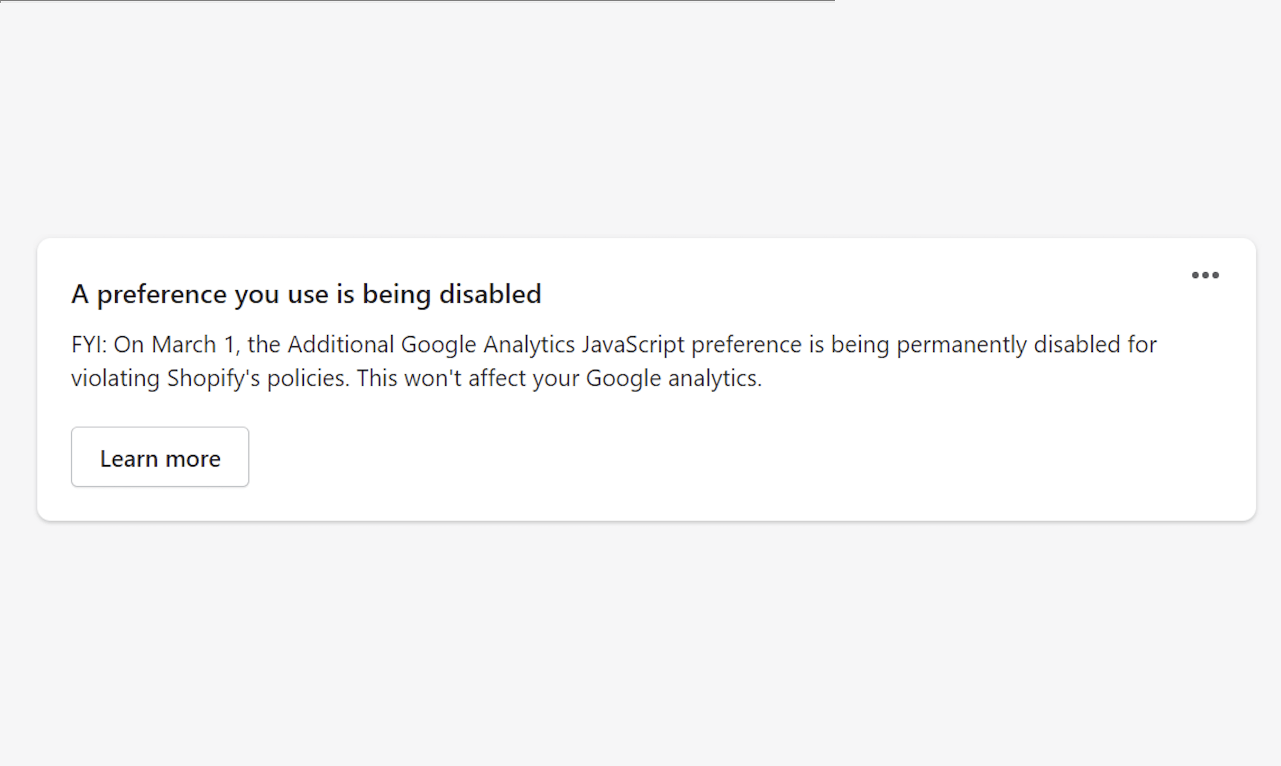 Replacing Additional Google Analytics JavaScript for Shopify stores