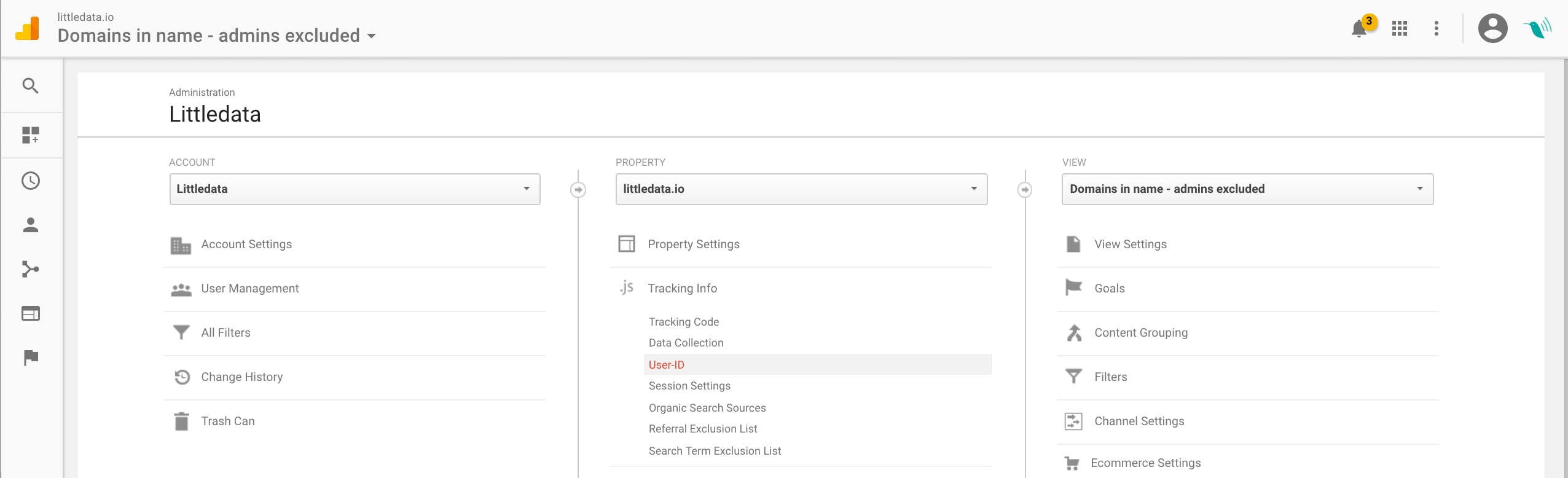 Activate User ID in goolge Analytics