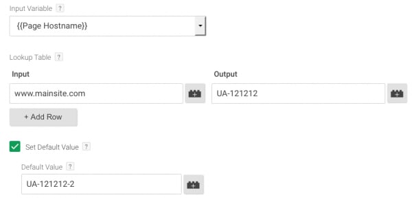 exclude test data lookup variable gtm