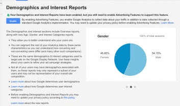 how to get demographic data in google analytics
