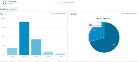 set up demographics report in google analytics