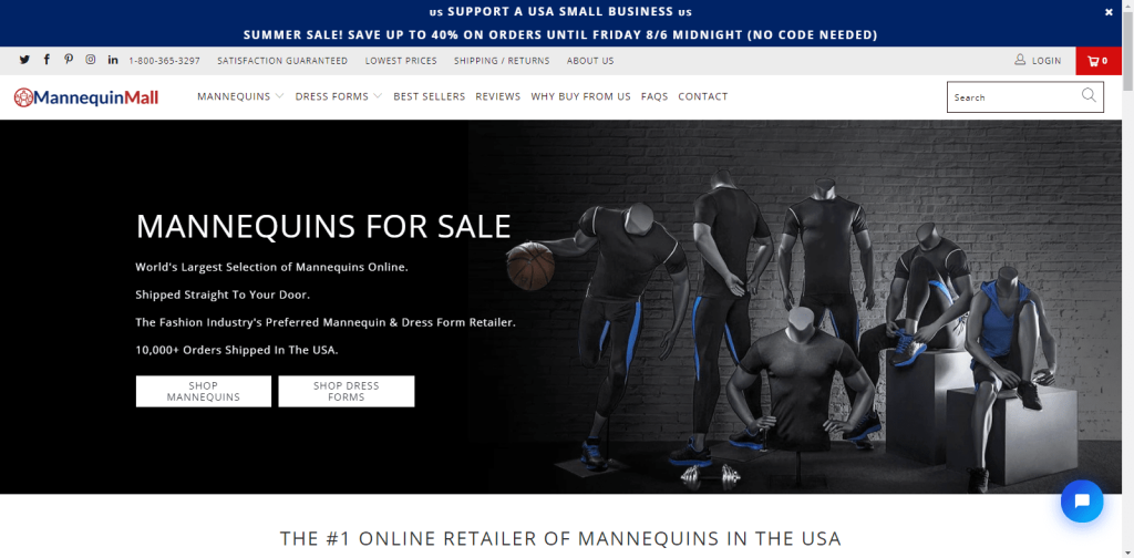 mannuequinmall.com website
