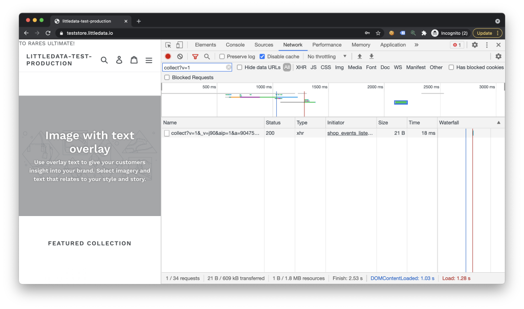 google analytics cookie collection check