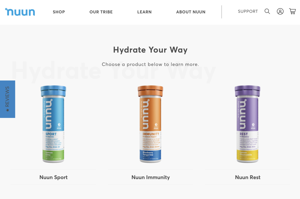 Nuun using Shopify and Segment