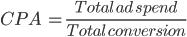cost per acquisition