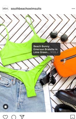 swimsuits instagram ad
