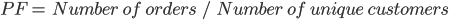purchase frequency