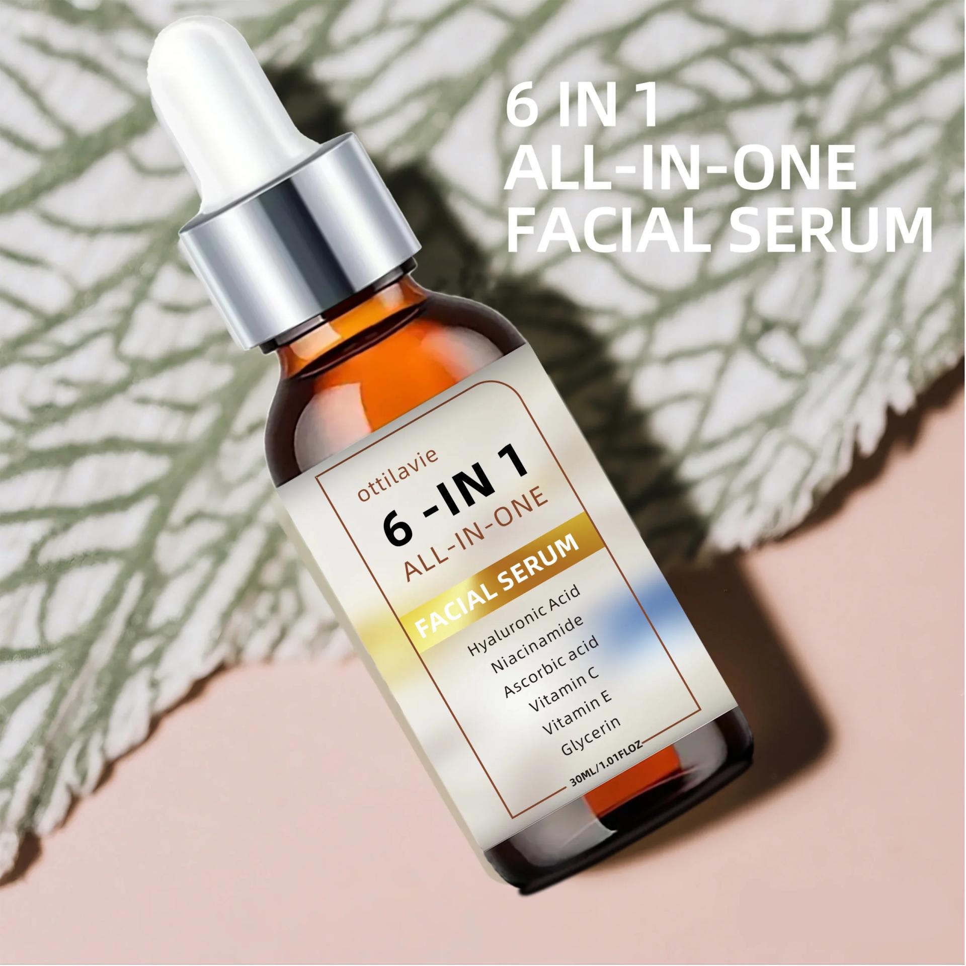 6 IN 1 ALL-IN-ONE FACIAL SERUM With Hyaluronic Acid + Niacinamide + Vitamin C/E view 3