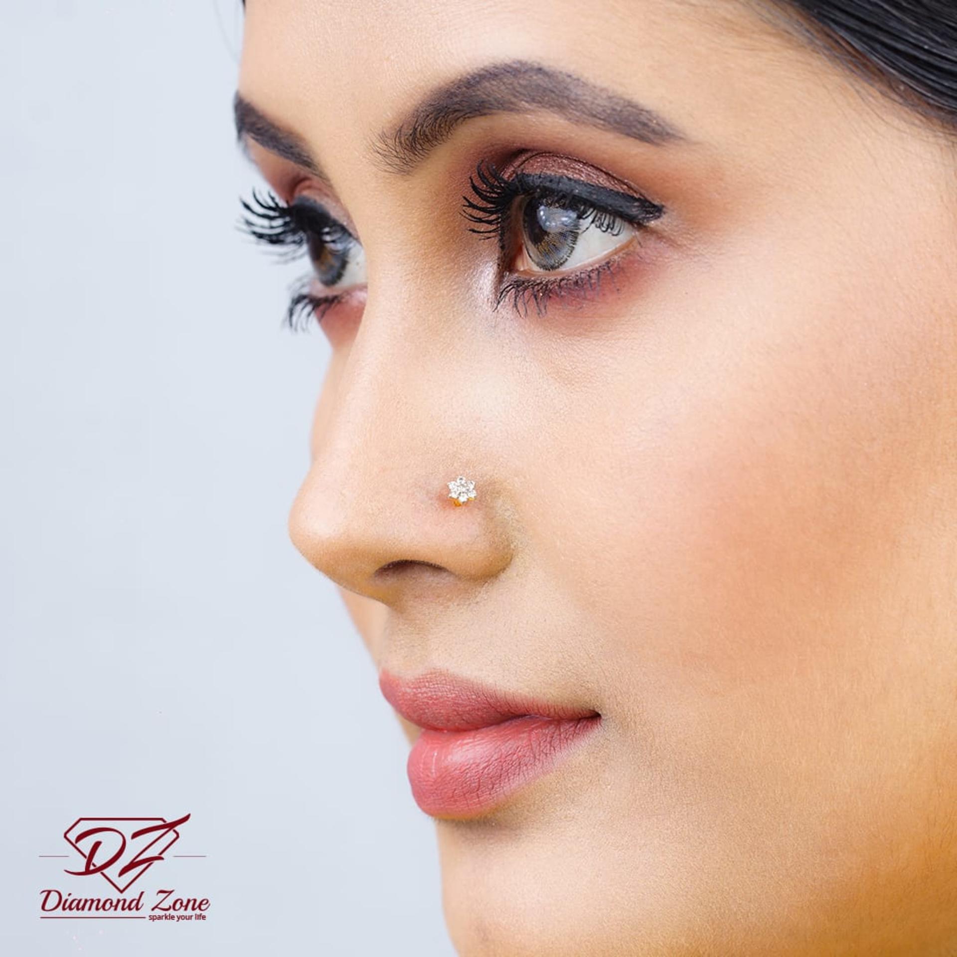 7 Stone Diamond Nose Pin