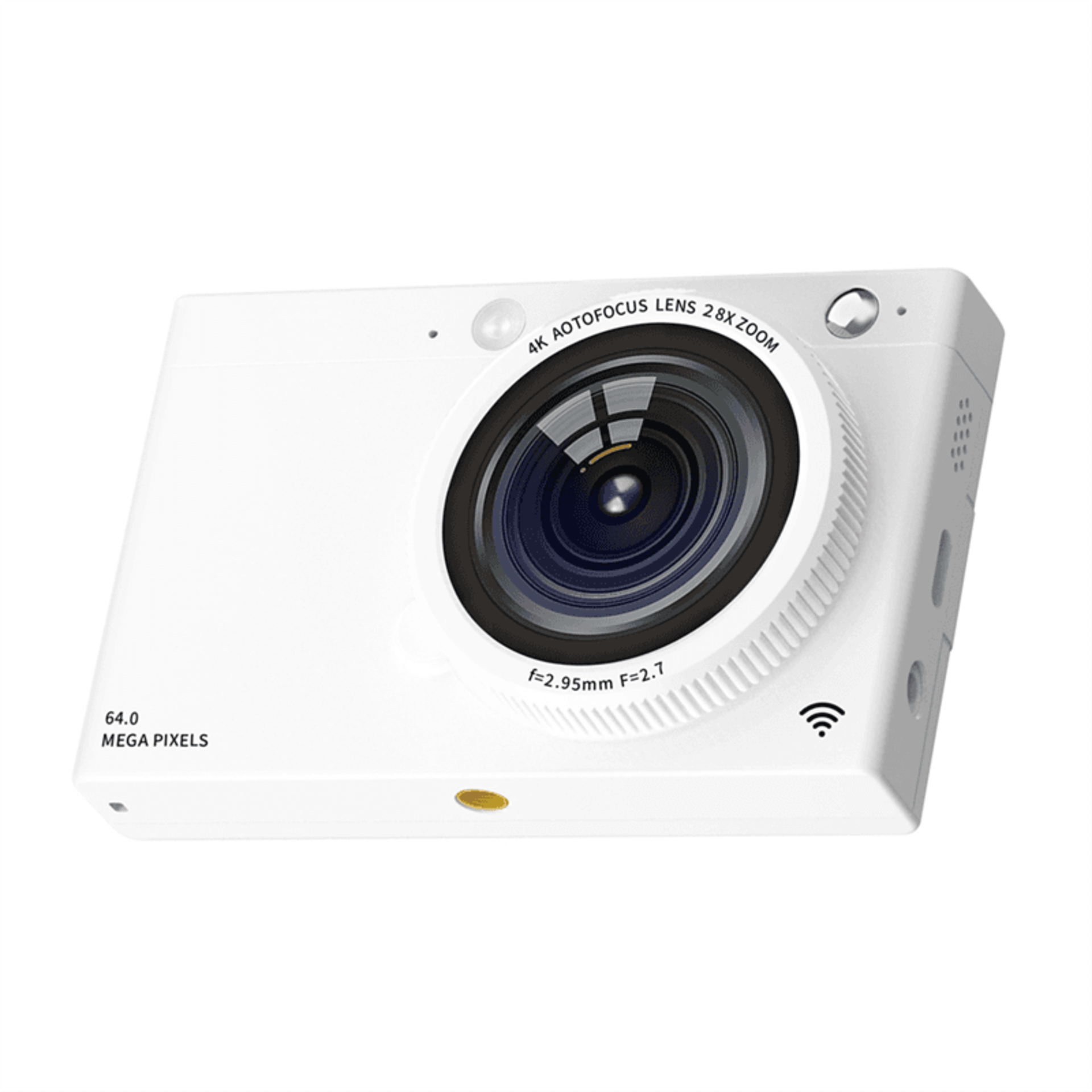 HD CCD Digital Camera 4K Autofocus LENS 64MP Digital Video Camera 28X Zoom Compact Point and Beauty Camera Black alternate