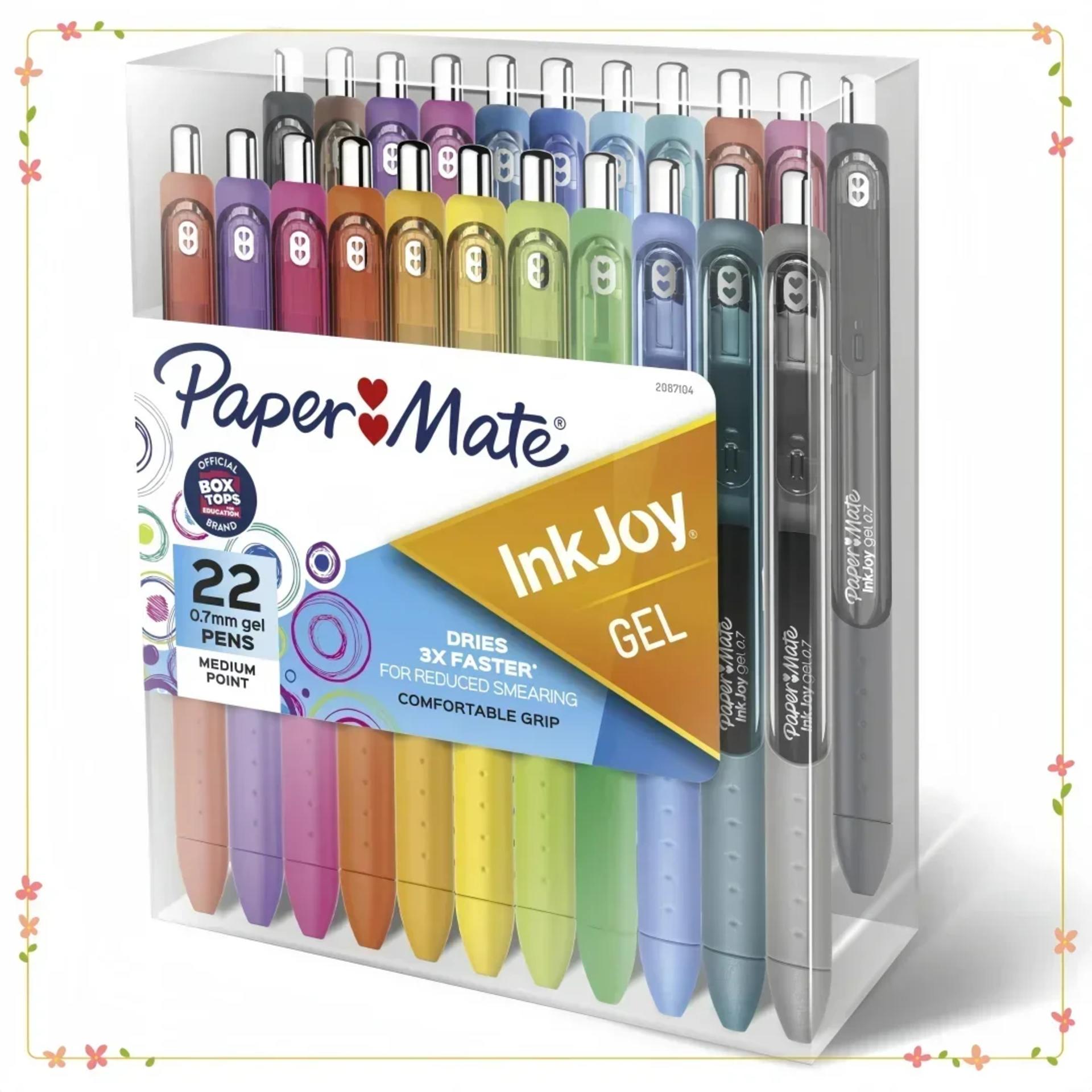 22-Color Student Fluorescent Note Gel Pen Set, 0.7mm Smooth Office Supplies view 3