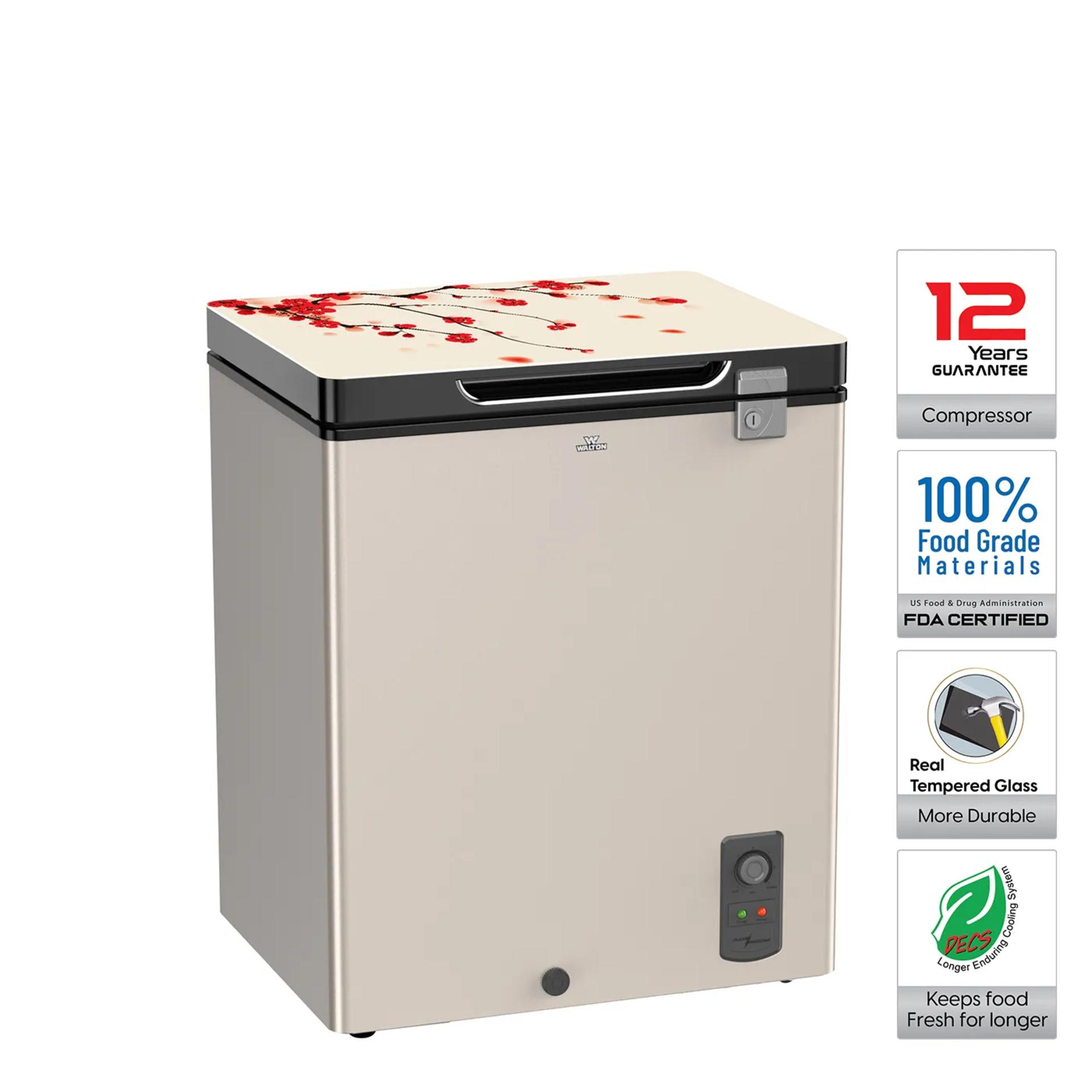 Walton 125L (4 CFT) Direct Cool Deep Freezer - WCF-1B5-GDEL-XX