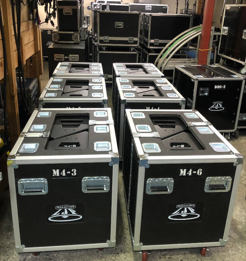 d&b M4 stage monitors