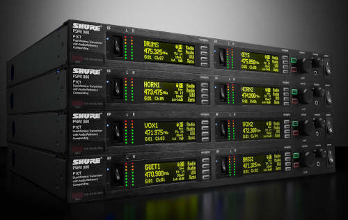 Shure PSM1000 in-ear monitor rack