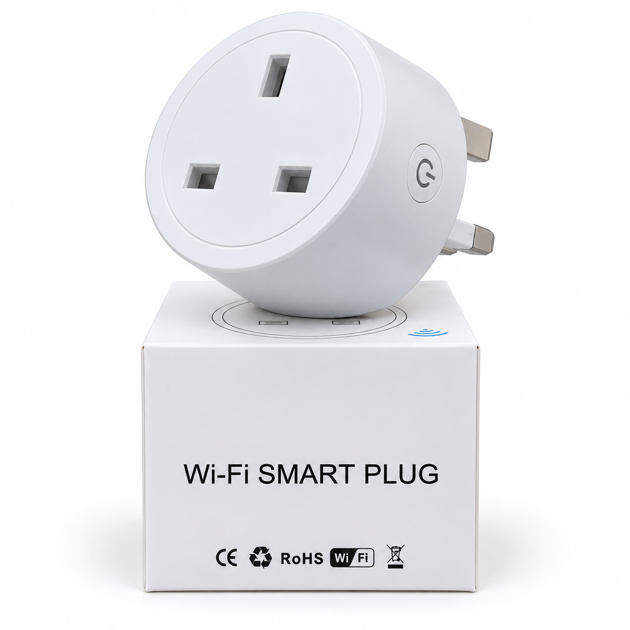 مقبس كهربائي ذكي Wi-Fi بفيش بريطاني — Smart Life / Tuya