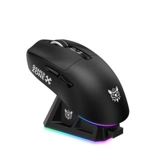 მაუსი-Onikuma, DM07, Tri-Mode Gaming Mouse, Black (2.4G Wireless + Bluetooth + Wired, Low-Latency Dongle Mode, Multi-Platform Compatible — Versa