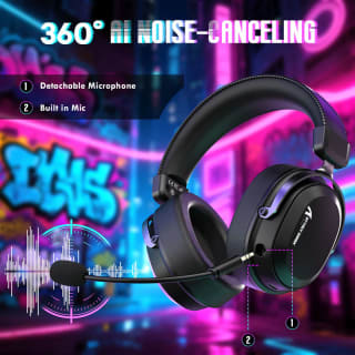 ყურსასმენი - Attack Shark Headset L30 Pro, 7.1, WL/BT/mini-jack, black