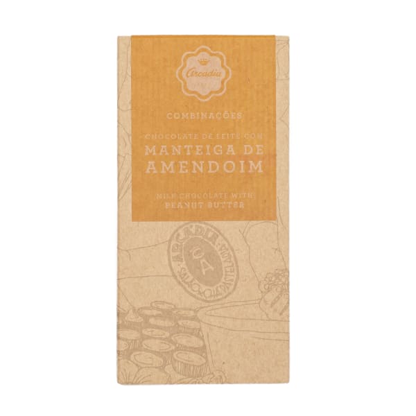 Tablete de Chocolate de Leite e Manteiga de Amendoim