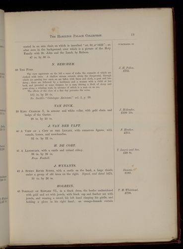 Hamilton Palace Collection Illustrated Priced Catalogue 1882, (Lennoxlove House) : Page 013