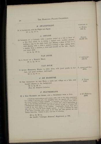 Hamilton Palace Collection Illustrated Priced Catalogue 1882, (Lennoxlove House) : Page 020
