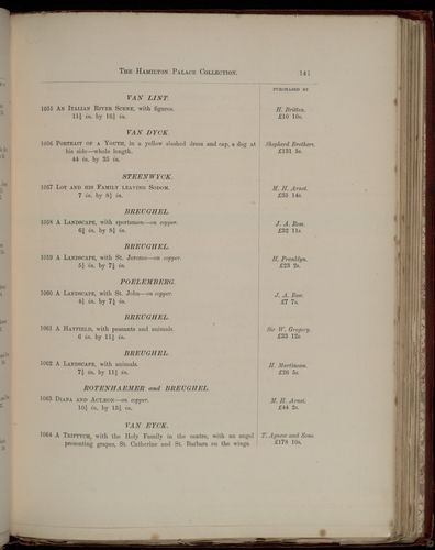Hamilton Palace Collection Illustrated Priced Catalogue 1882, (Lennoxlove House) : Page 141