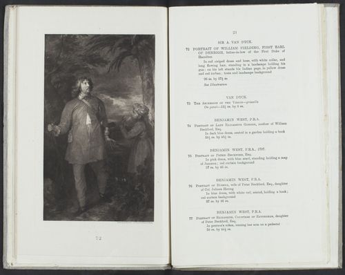 Hamilton Illustrated Auction Sale Catalogue - Paintings 1919, M4/84/13 : Page 21 (facing) Cat 72