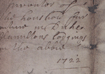 1722 Holyroodhouse Inventory of Furniture