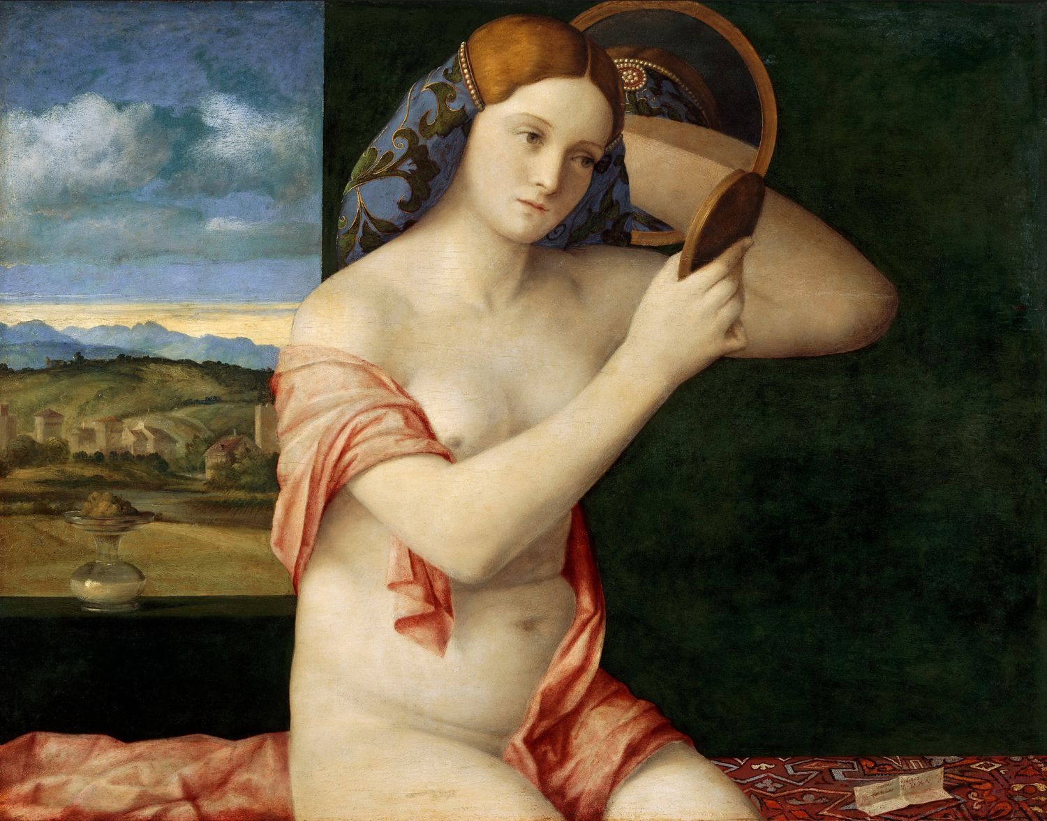 Young Woman At Her Toilet