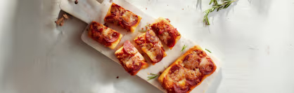 Topped flatbread chorizo