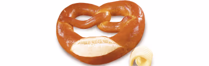 Laugenbrezel mit gesalzener Butter