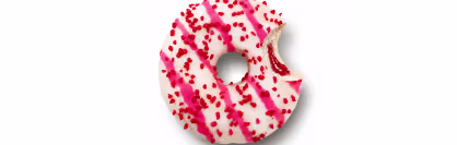Donut z nadzieniem o smaku truskawkowym