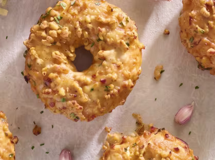 Savoury donut alfredo