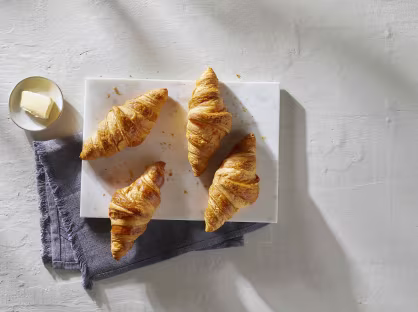 Artisan butter croissant straight