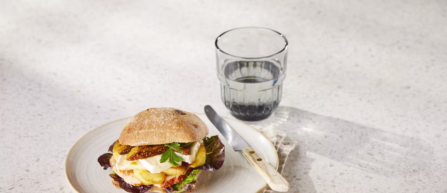 Stone baked, dusted with flour