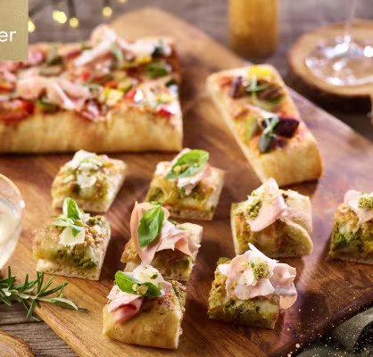 Group LLBG / Have a tasty 2025 / Recipes / Topped schiacciata