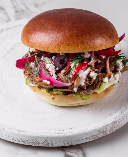 Recipe / Beirut Lamb & Feta Burger