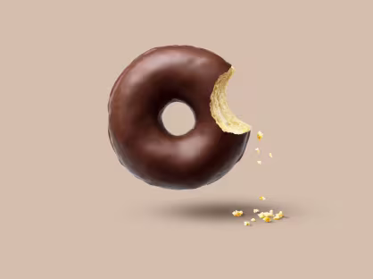 DONUT WITH COCOA FLAVOUR