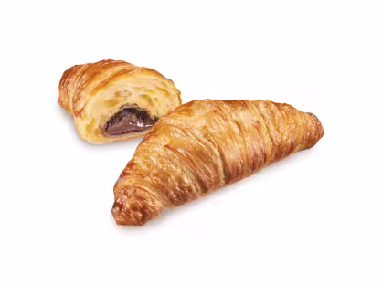 Buttercroissant mit Schokoladencreme