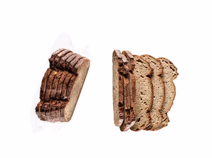 Hausbrot geschnitten klein