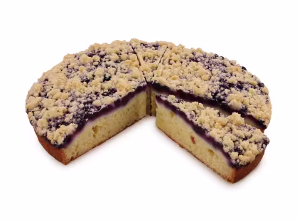 Veganer Blaubeer Streuselkuchen