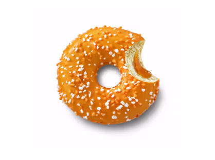 Donut z nadzieniem morelowym