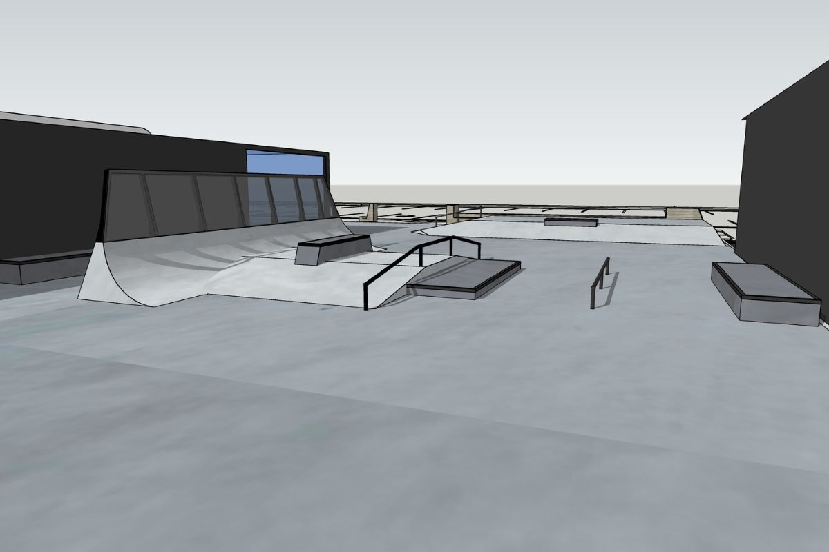 A skatepark design and build for APB in Charlotte