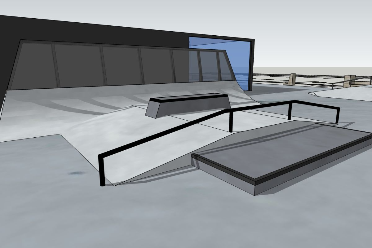A skatepark design and build for APB in Charlotte