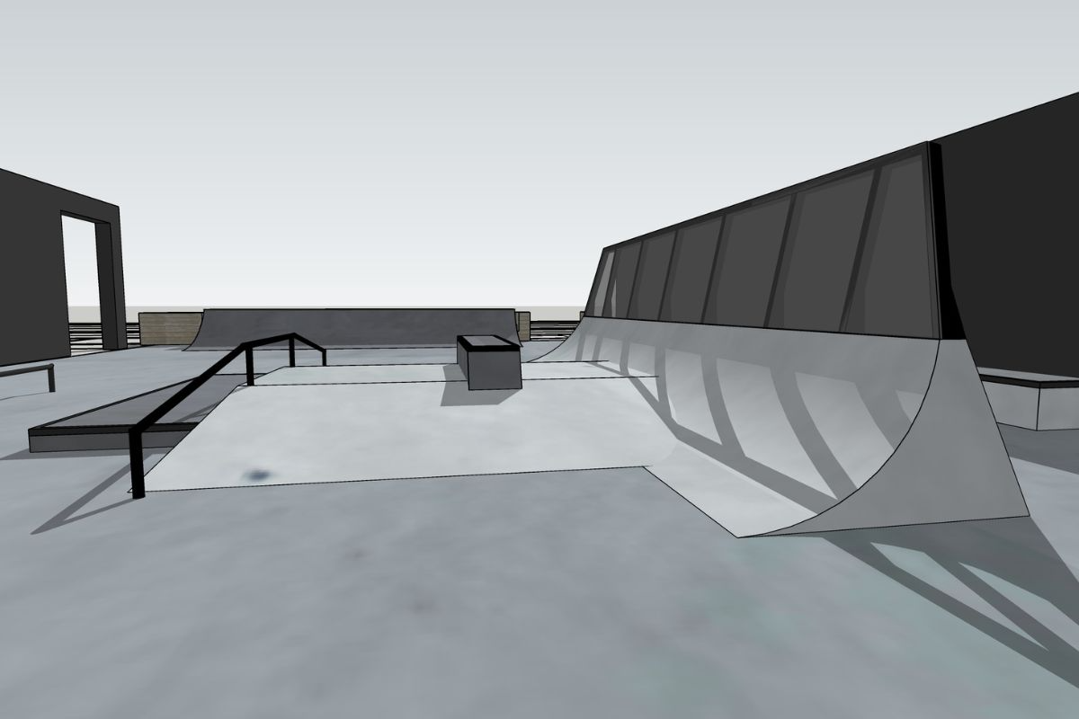 A skatepark design and build for APB in Charlotte